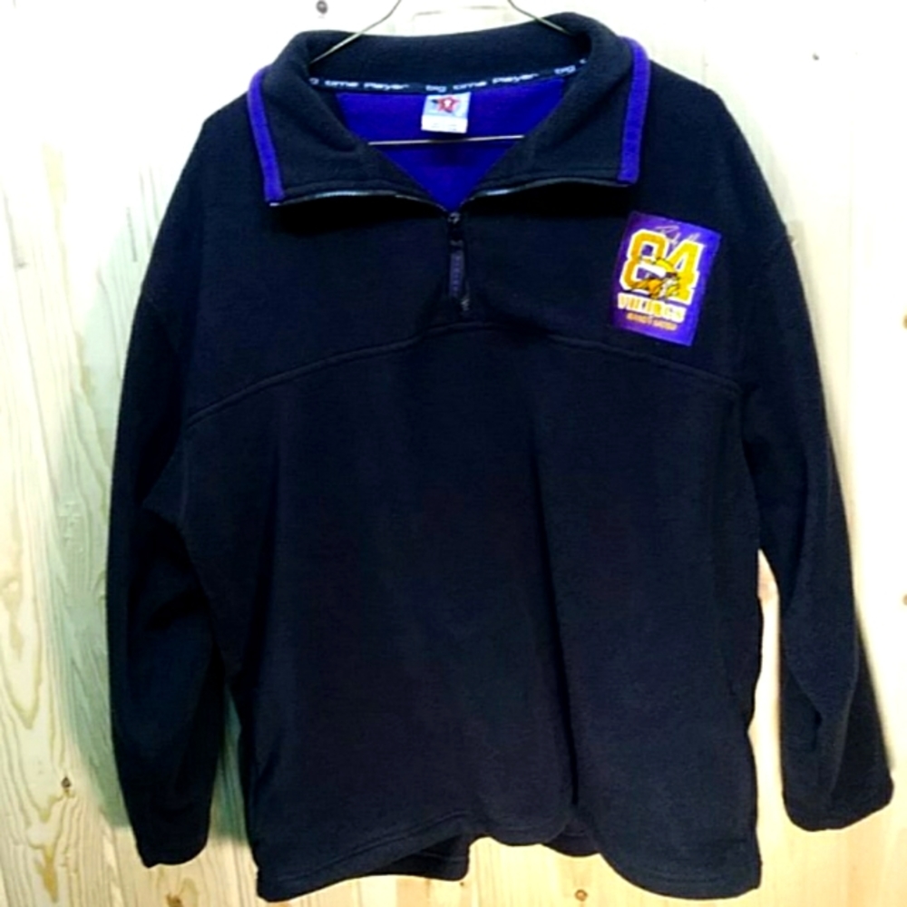 Randy Moss Vikings Quarter Zip Pullover